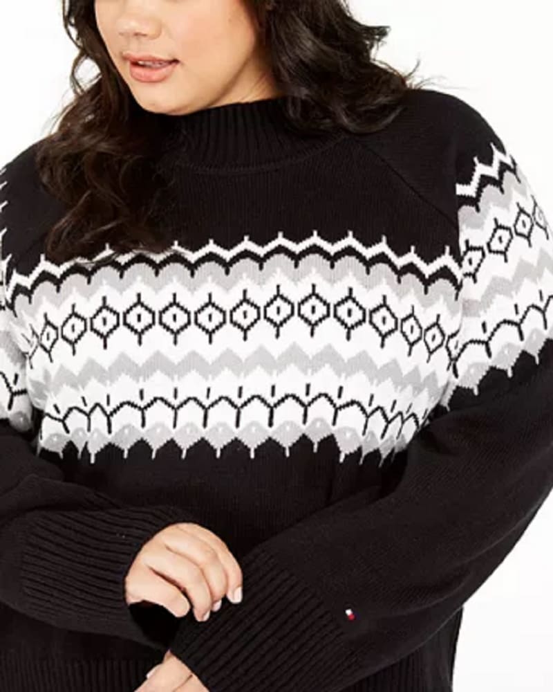 Tommy hilfiger black sweater women's hotsell